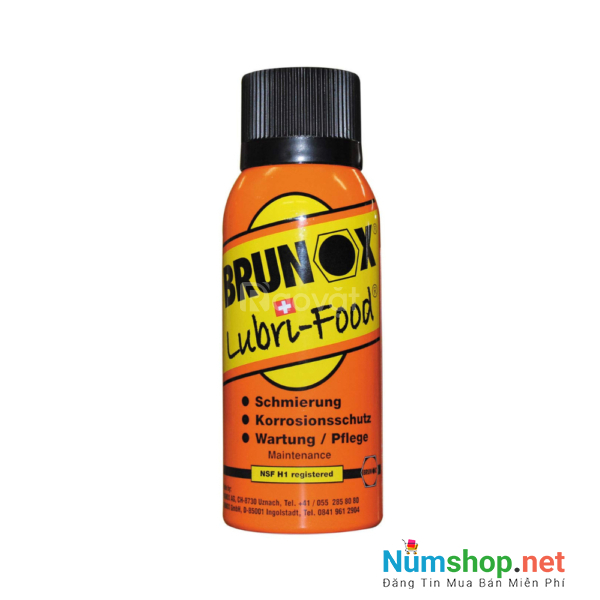 Dầu bôi trơn cho máy chế biến thực phẩm Brunox Lubri Food 120ml